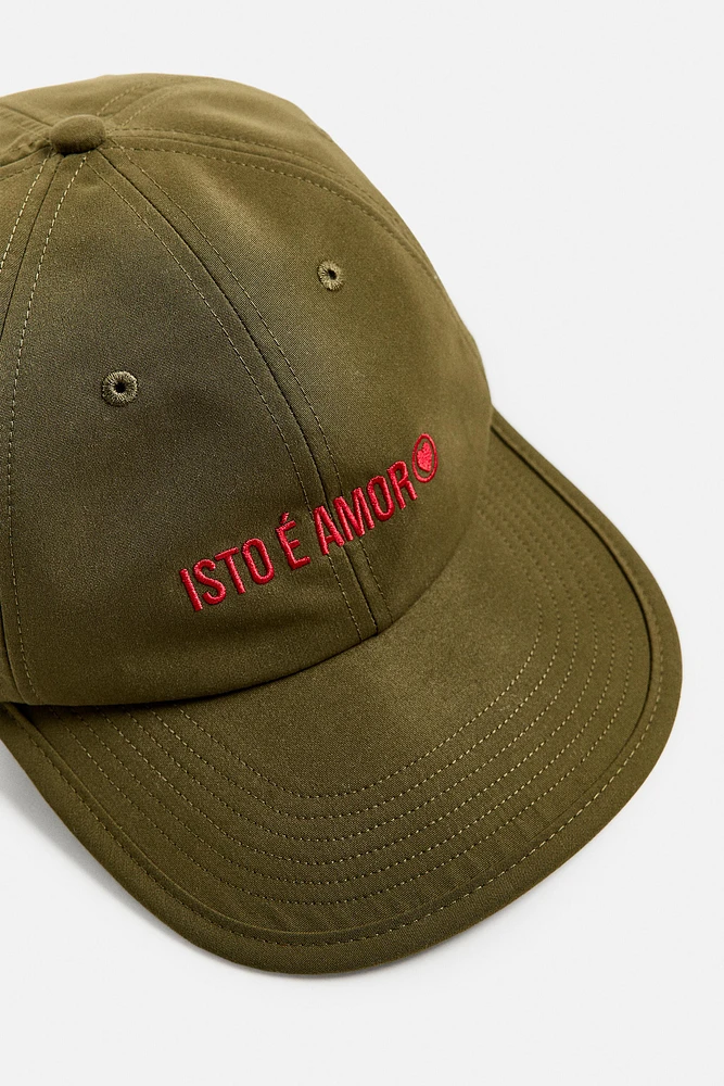 LIMITED EDITION EMBROIDERED FLAT-BRIM CAP