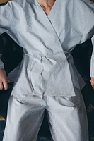 PANTALON DE STYLE PYJAMA À RAYURES