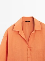 Chemisier ramie oversize