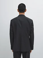 100% wool suit blazer