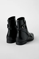LEATHER BUCKLE BOOTS BOBBY GILLESPIE X ZARA