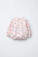 CHERRY PRINT SWEATSHIRT