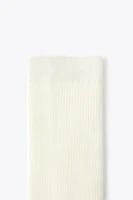 CHAUSSETTES CÔTELÉES AVEC COTON