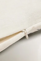 EMBROIDERED HOUSES THROW PILLOW COVER