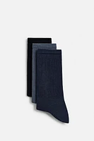 3-PACK OF RIB SOCKS