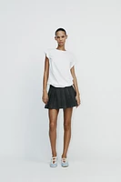 PLEATED MINI SKIRT