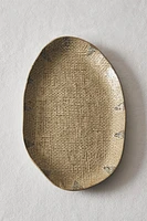 TEXTURED STONEWARE SOAP DISH