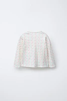 T-SHIRT POINTELLE CERISES