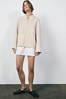 WOOL BLEND JACKET ZW COLLECTION