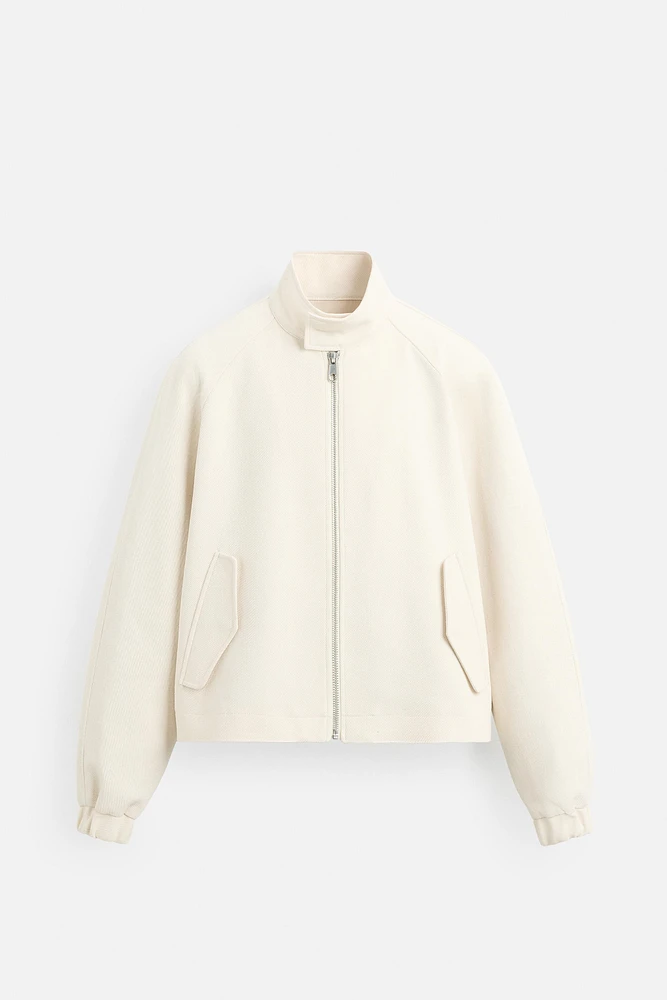 TEXTURED COTTON JACKET