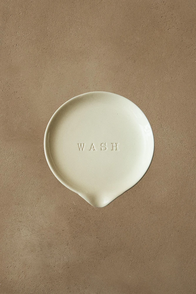 CERAMIC BRUSH STAND