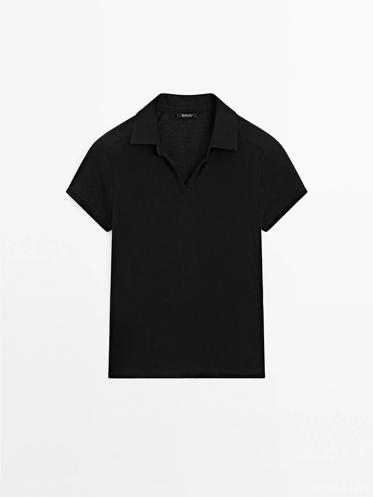 100% cotton short sleeve polo shirt