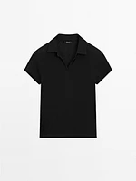 100% cotton short sleeve polo shirt