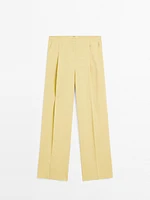 Suit trousers with dart detail