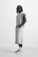 IRREGULAR TRIM FRENCH TERRY VEST