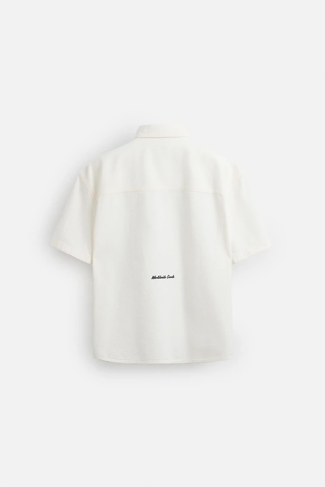 SURCHEMISE RELAXED FIT BRODÉE