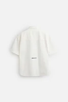 RELAXED FIT EMBROIDERED OVERSHIRT