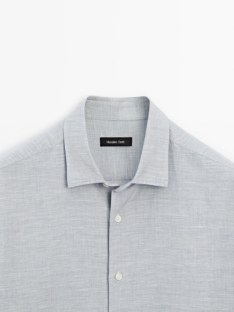 Chemise regular fit chinée
