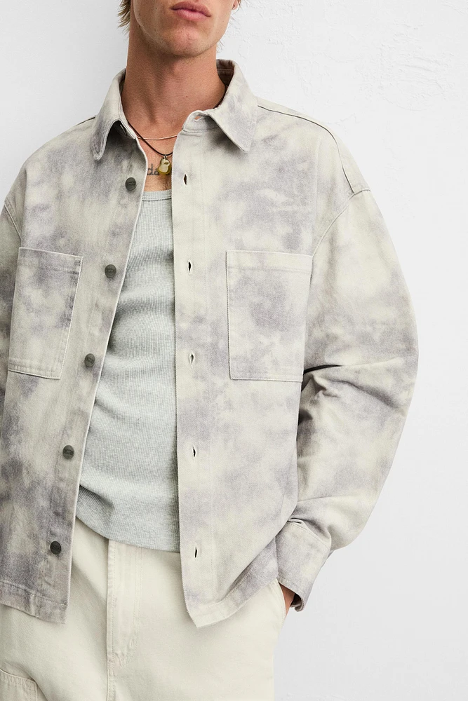 ABSTRACT PRINT OVERSHIRT