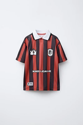 KINGS LEAGUE © STRIPED POLO SHIRT