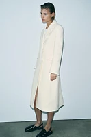 WOOL BLEND DOUBLE BREASTED COAT ZW COLLECTION