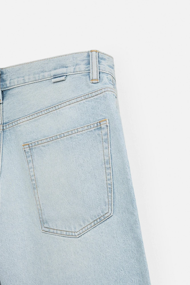 BERMUDA DENIM BAGGY FIT DÉLAVÉ