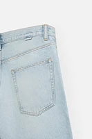 BERMUDA DENIM BAGGY FIT DÉLAVÉ