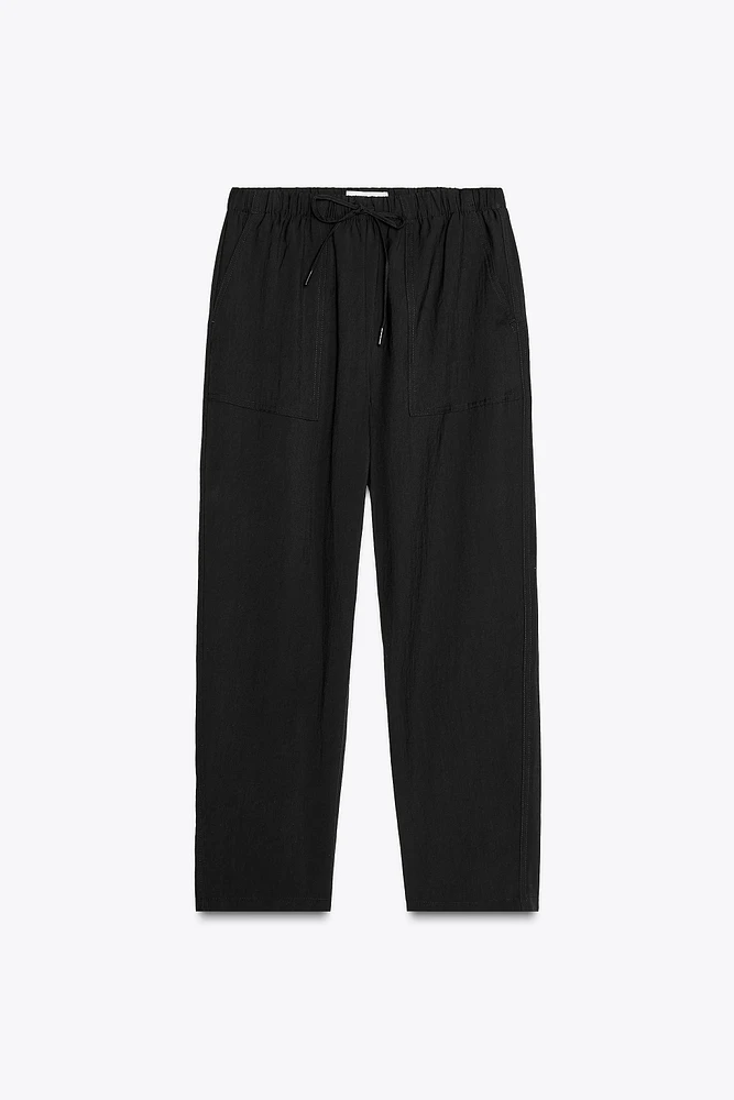 ELASTIC WAIST PANTS