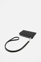 WOVEN WALLET WITH ZIPPER
