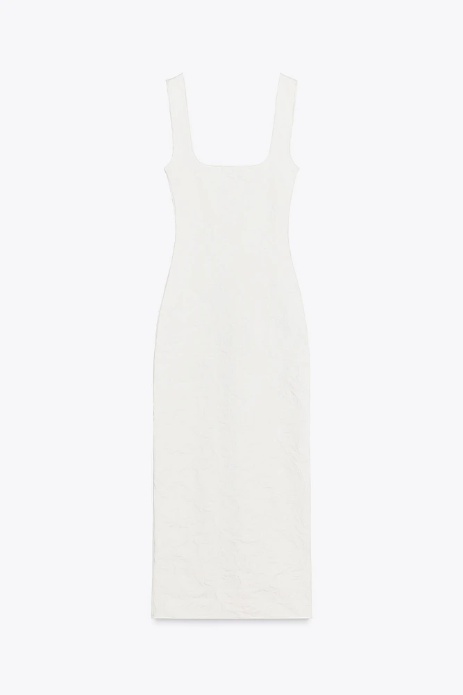 ROBE DÉCOLLETÉ CARRÉ STRETCH