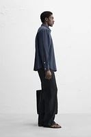 STRAIGHT FIT 100% LINEN PANTS