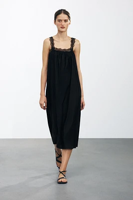 LACE MIDI DRESS ZW COLLECTION