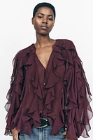 RUFFLED BLOUSE ZW COLLECTION