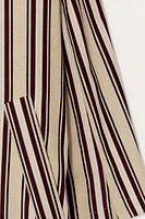 LIMITED EDITION STRIPED COTTON LINEN TRENCH COAT