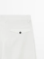 Pantalon de costume 100 % lin