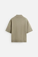 RELAXED FIT KNIT POLO SHIRT