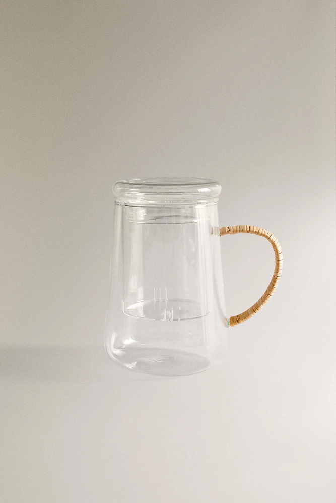 INFUSER GLASS MUG