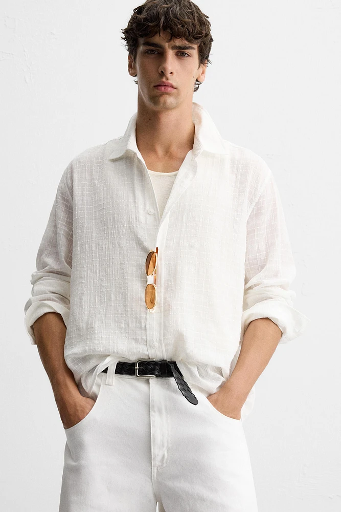 CHECKERED JACQUARD SHIRT