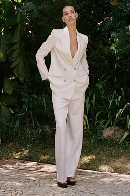 WIDE-LEG JACQUARD PANTS