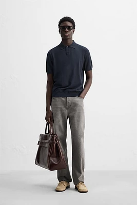 KNIT COTTON POLO SHIRT