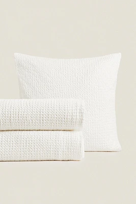 COUVRE-LIT COTON MINI-WAFFLE