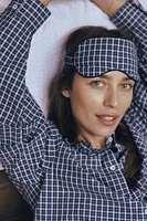PLAID EYE MASK
