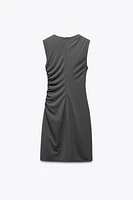 SHORT DRESS WITH RUCHING
