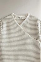 CHILDREN'S COTTON AND SILK ROMPER