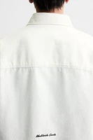 RELAXED FIT EMBROIDERED OVERSHIRT
