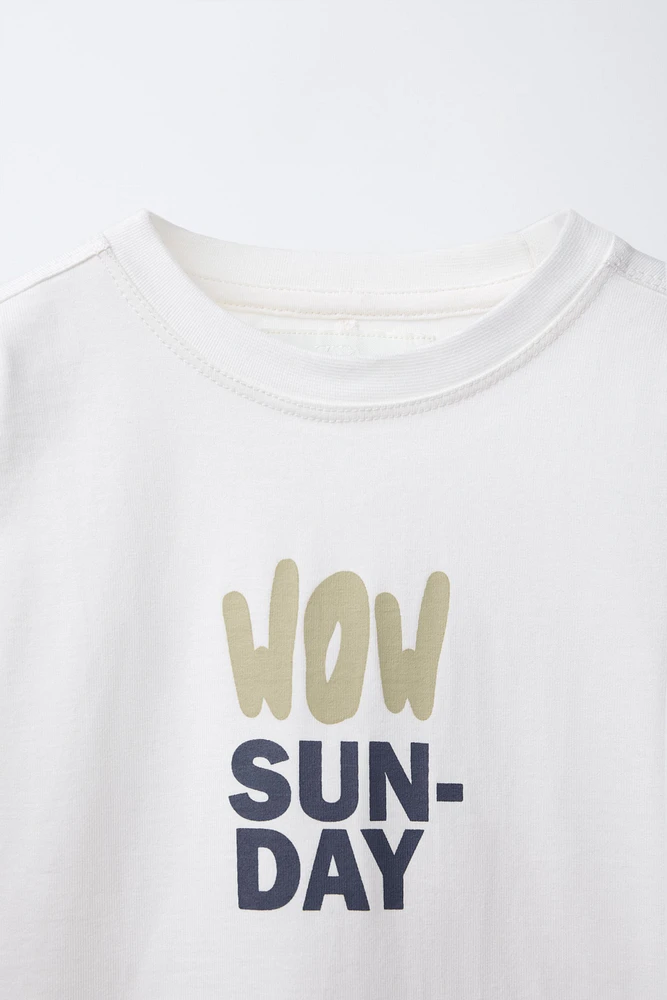 TEXT PRINT T-SHIRT