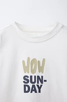 TEXT PRINT T-SHIRT