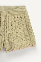 LIMITED EDITION CABLE KNIT SHORTS