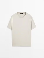 T-shirt en coton mélangé