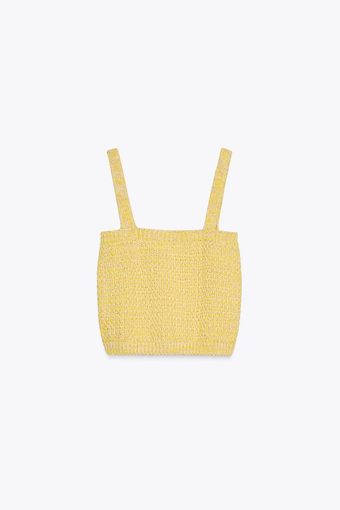 SHORT KNIT TOP